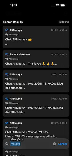 Search screenshot
